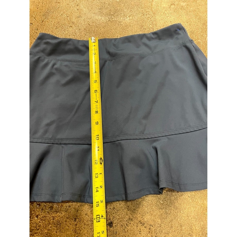 Tommy Bahama Athletic Skirt Skort Womens Medium Navy Blue Ruffle Detail Golf - Picture 14 of 16